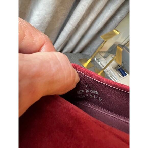 Jeffrey Campbell Burgundy Suede Loafers - Picture 7 of 8